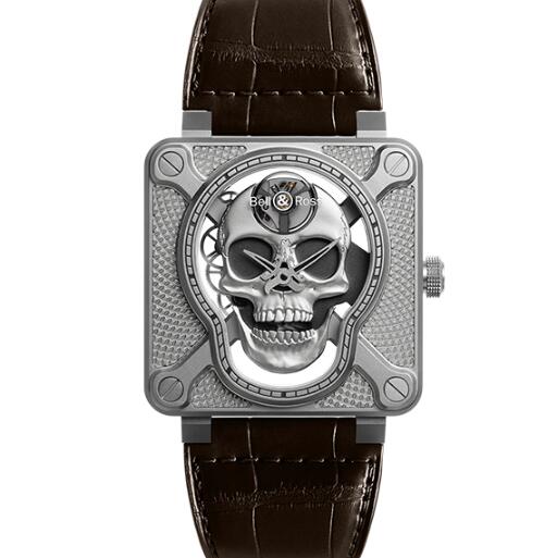 (image for) Replica Bell and Ross br01 Watch BR 01 LAUGHING SKULL BR01-SKULL-SK-ST